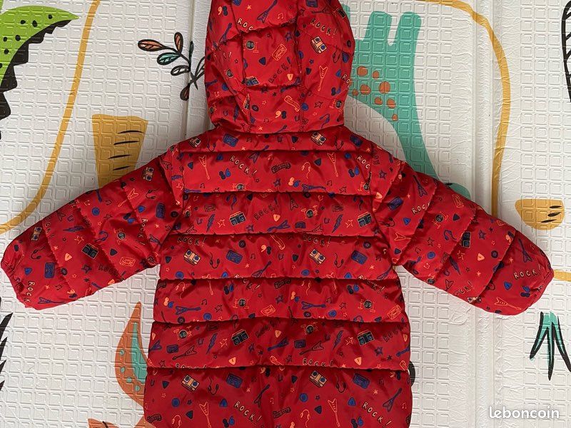 Doudoune bébé rouge (image 3)