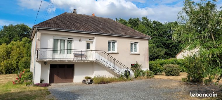 Maison 3 chambres – 4 330 m² de terrain – Pompe à chaleur – Garage – 11 min Guéret – 125 000