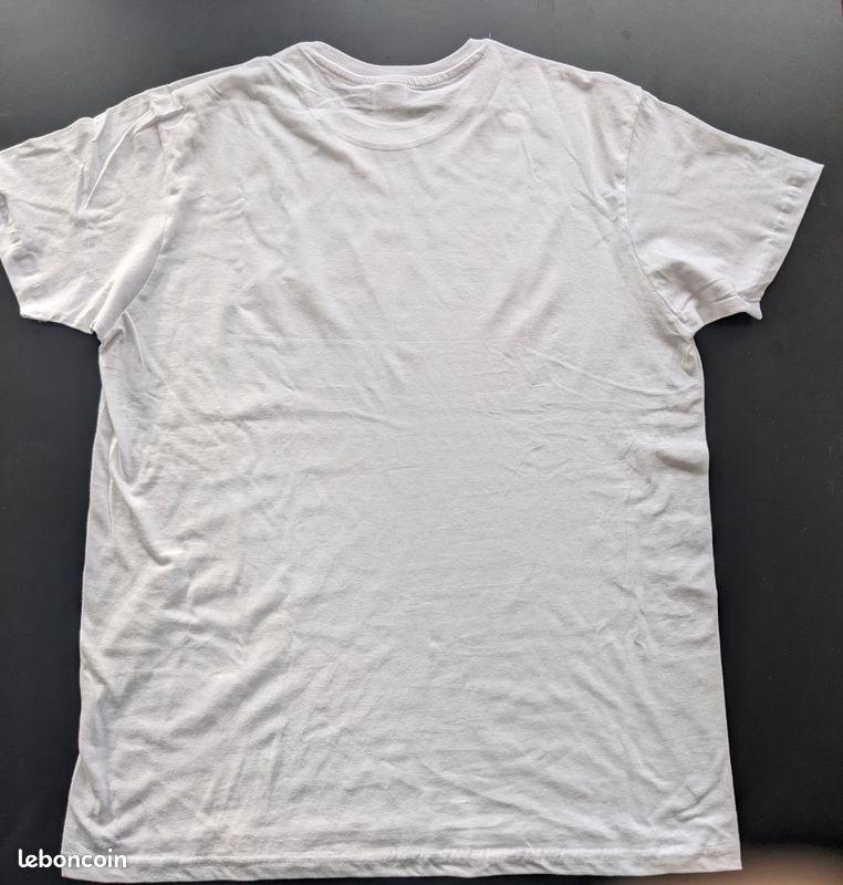 T-shirt neuf 100% coton blanc floqué "Portugal" (image 4)