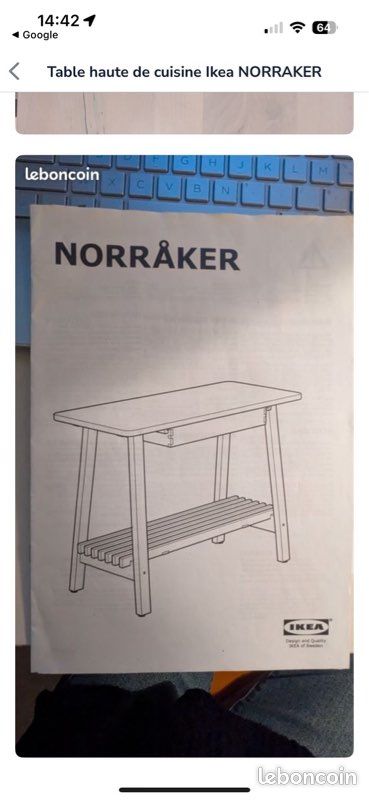 Table IKEA norraker (image 5)