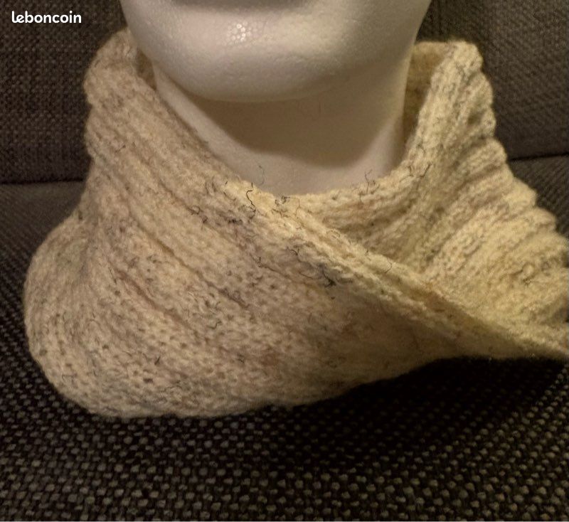 Tour De Cou (snood) Tubulaire Tricoté Main - Multicolore - Polyester - Neuf Sans étiquette