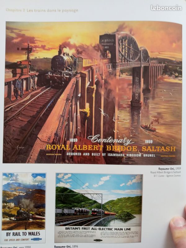 TRAIN LE RAIL ARRIVE SNCF Refd-POSTER HQ 50x70cm d'une AFFICHE VINTAGE