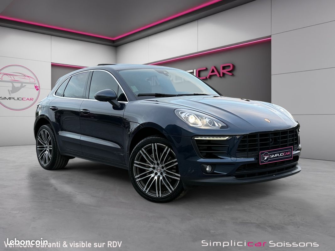 PORSCHE MACAN 3.0D 258 S Toit Pano bose hayon elec sièges élec à mémoires jantes turbo Garantie 12 Mois (image 1)