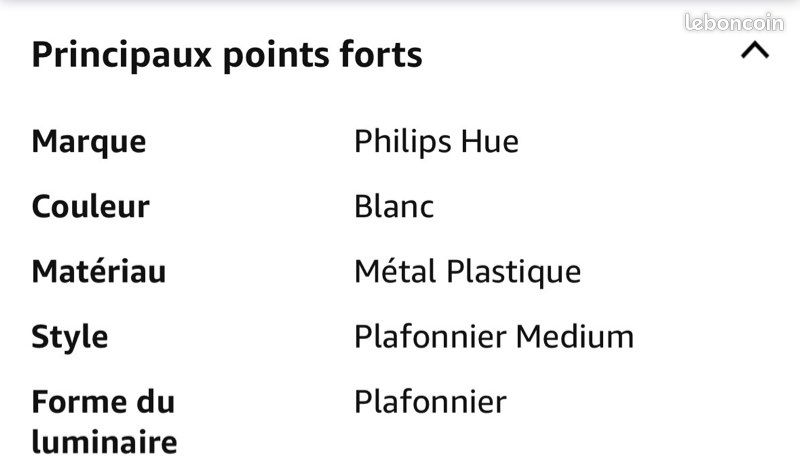 Philips HUE Plafonnier Enrave Medium - White Ambiance (image 3)