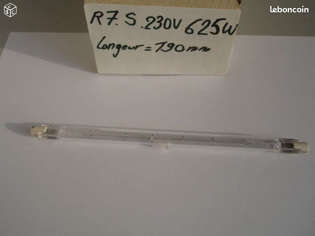 Lampe R7S 230V 625W P2/10 L190mm (2 en stock) (image 1)
