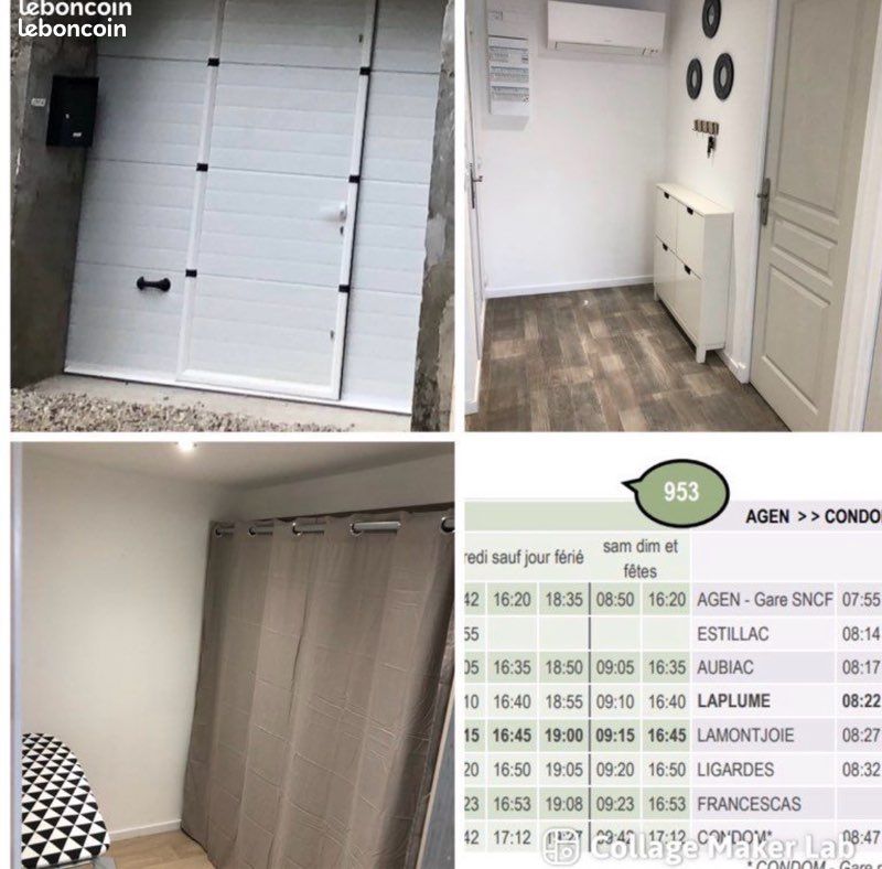 Appartement 4 pièces 125 m² · à Laplume · 125 m² · 1 200 €/mois
