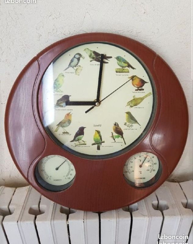 Pendule thème oiseaux (image 1)