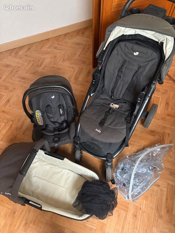 Trio poussette Joie Litetrax + nacelle + coque i-Gemm – Très bon état (image 6)