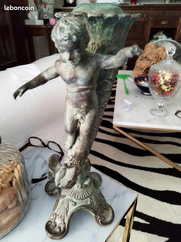 2 statues bronze pour bougie (image 2)