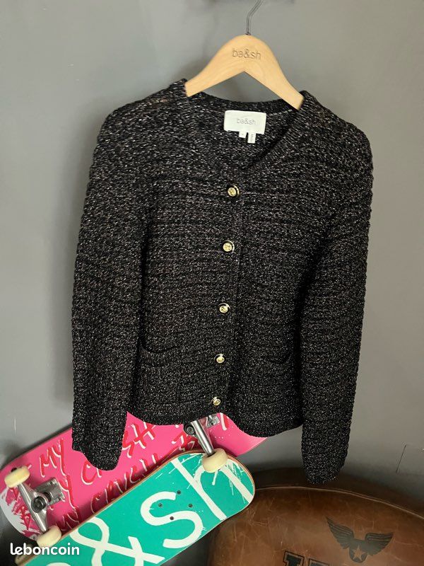 Cardigans En Maille Col En V Manches Courtes Coupe Longue Noir Vero Moda 3494284 13515