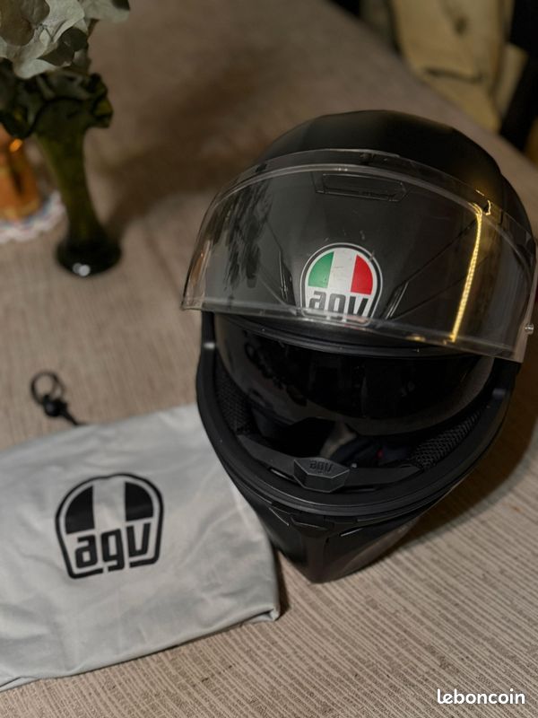 Casque Intégral AGV K1 Solid - Noir Mat - Neuf Avec étiquettes
