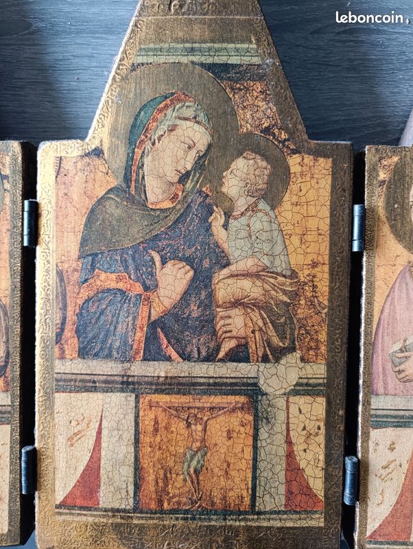 Triptyque religieux période gothique italienne (image 5)