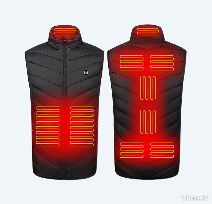(NEUF) Gilet Chauffant Homme Femme Veste Chauffante Électrique (image 1)