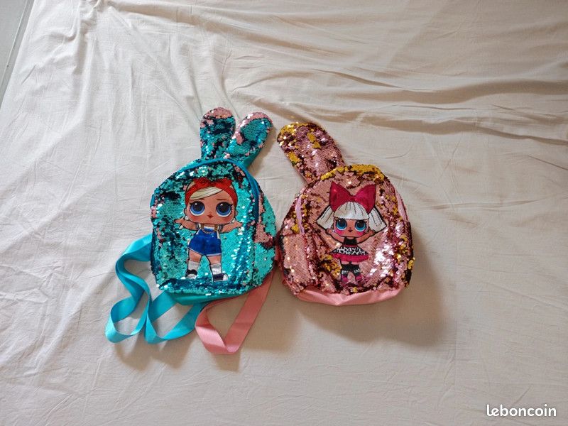 Lot 2 petits sacs lapin (image 1)