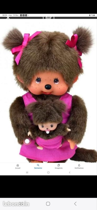 Peluche kiki grand format 45 cm (image 1)