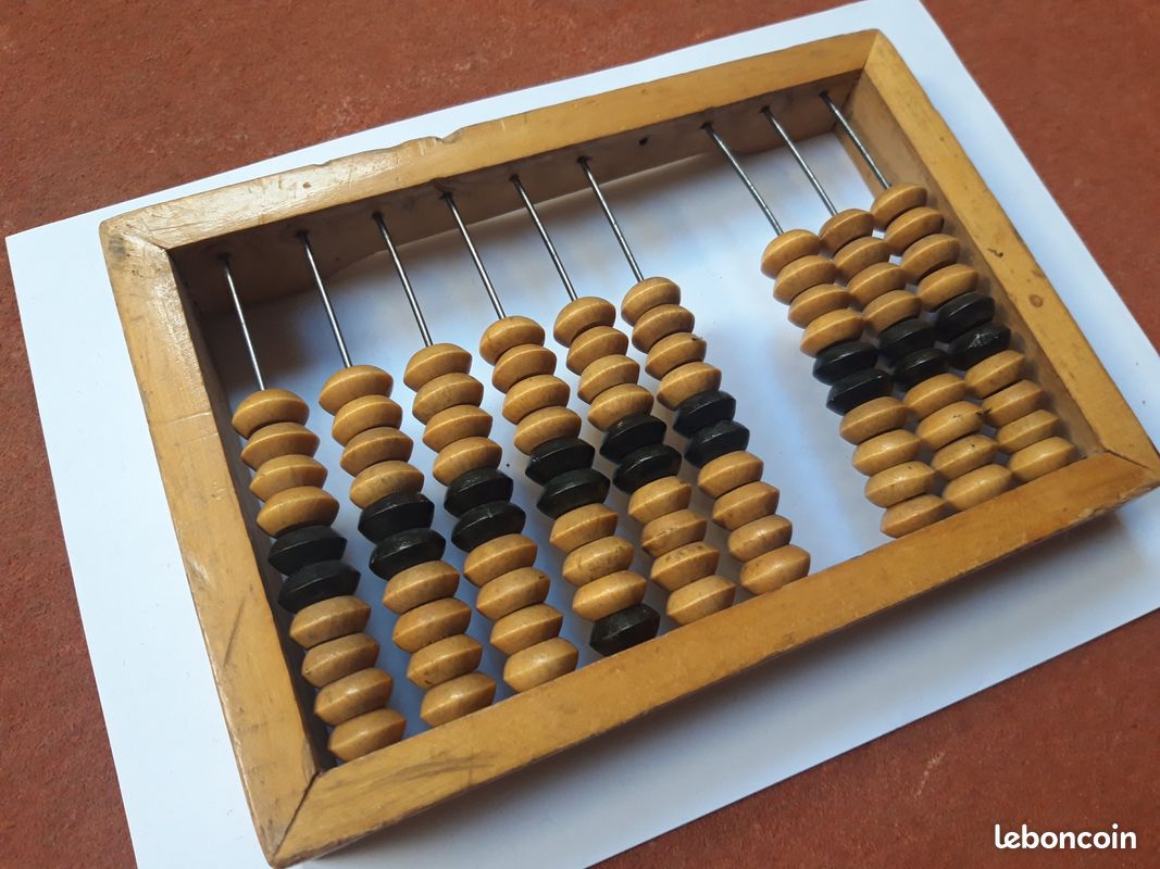 Boulier en bois 5 couleurs pour enfants (IKEA) - Label Emmaüs