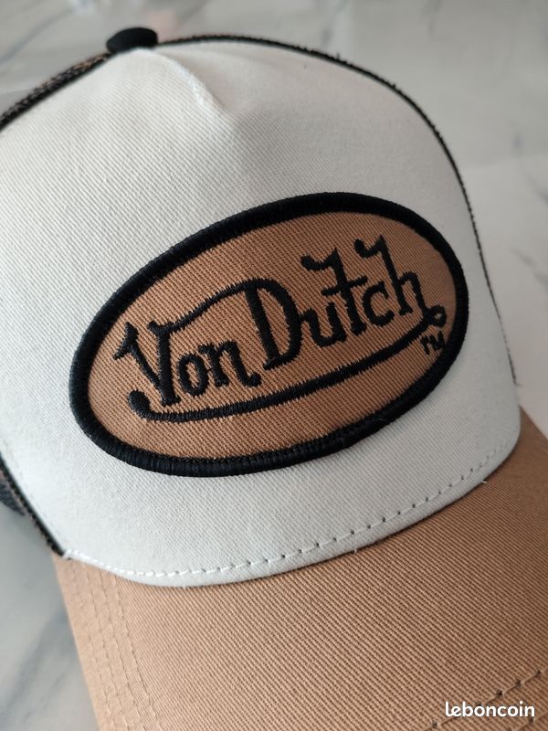 Casquette Von Dutch Truck California Black & Beige Trucker Cap Adult (image 4)