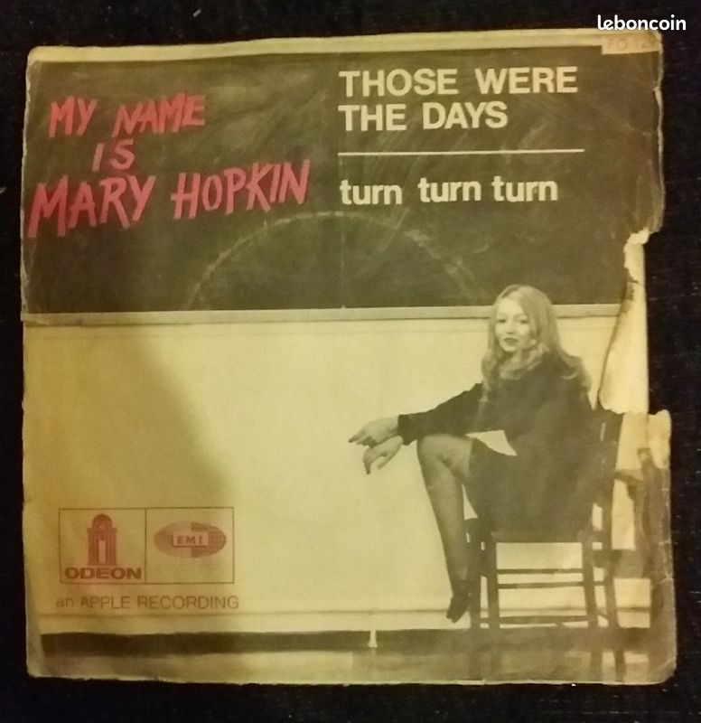 45T My name is Mary Hopkins Those were the days (image 1)