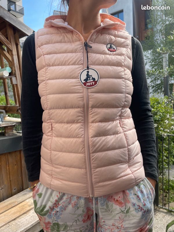 Doudoune sans manches jott rose pâle – neuve avec étiquette (image 1)