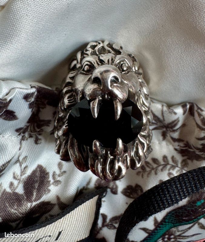 Ring Bague Tete De Lion Gucci Bague Gucci Tête De Lion Argent