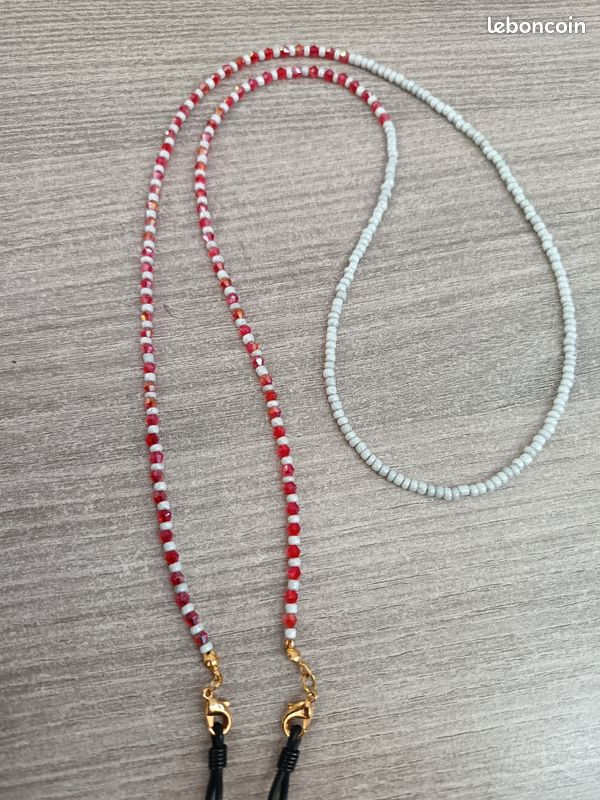 Chaîne à lunettes en perles, chaîne de lunettes en perlesde