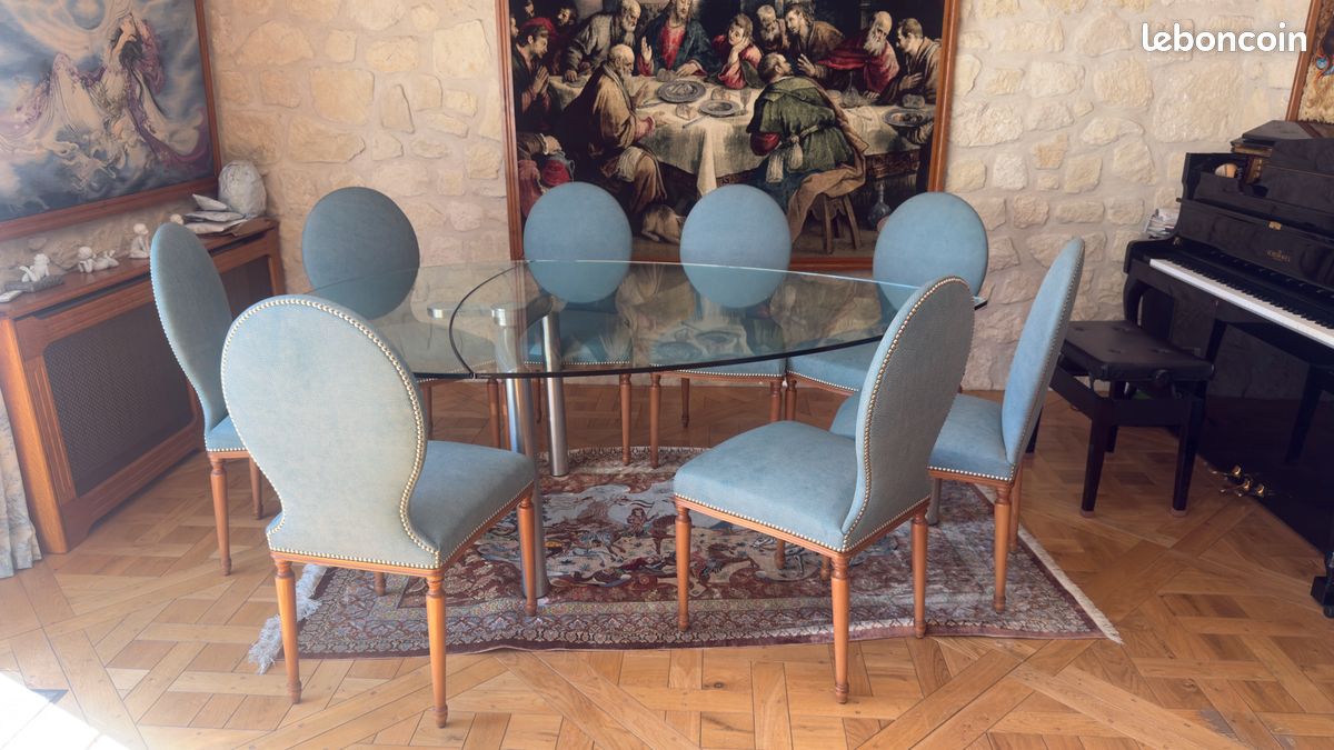 Table dinatoire et 8 chaises Roche Bobois (image 11)