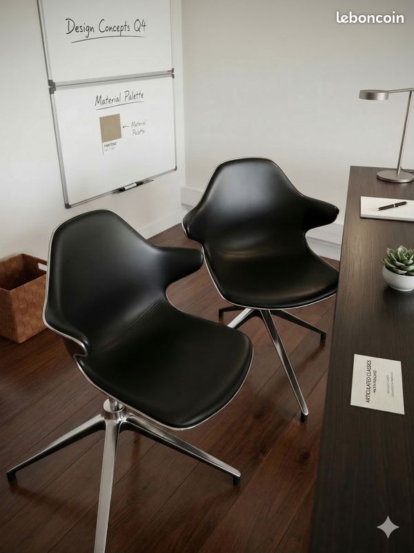 Vends Chaises Holly Roche Bobois cuir sur Gens de Confiance