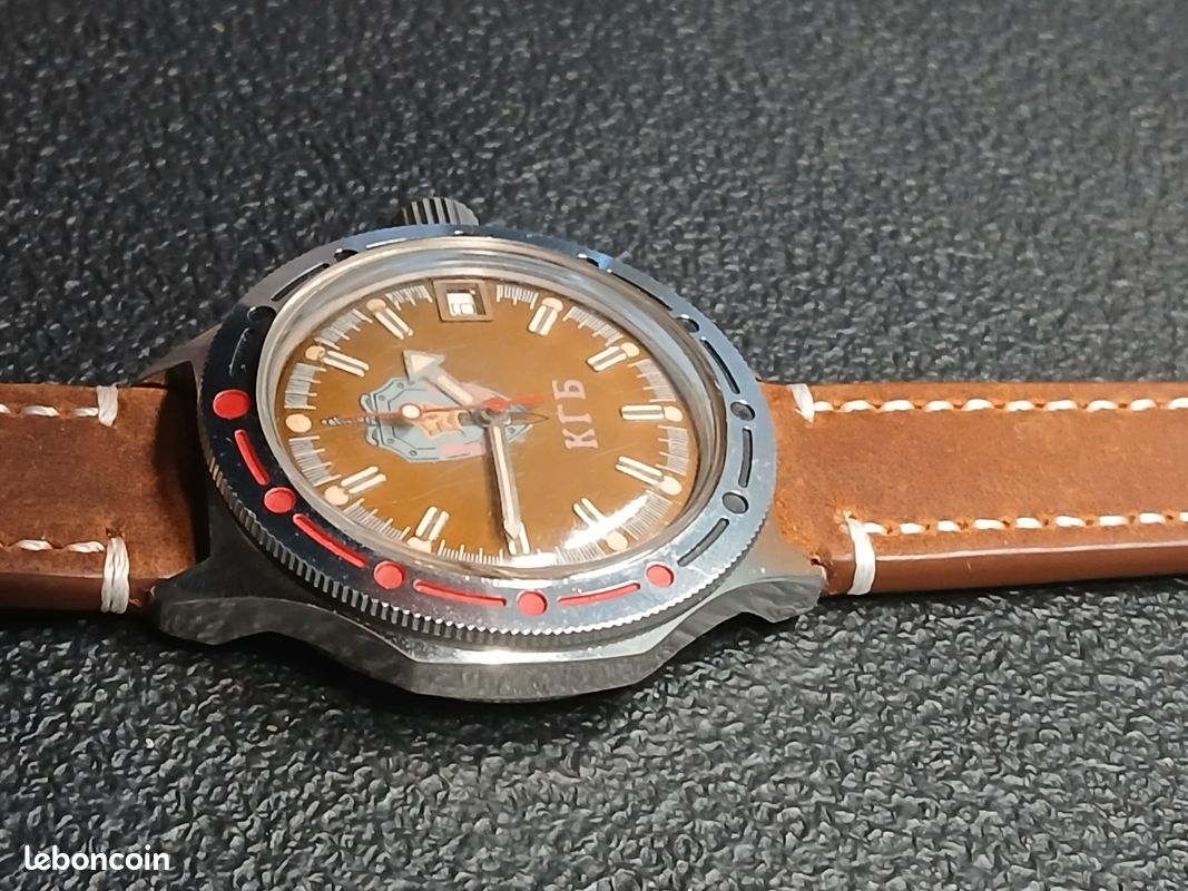 Montre Russe Vintage Vostok Komandirskie 2416 - Mécanique Automatique, Style Militaire Années 90