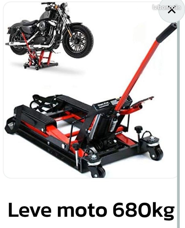 Cric De Levage Latéral Moto Robuste – Support Béquille Réglable, Idéal Nettoyage Chaîne, Changement Pneu & Entretien