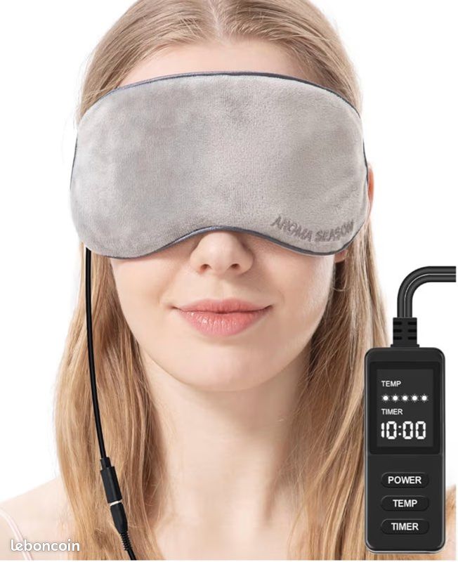 Masque Réchauffant Pour Les Yeux Habitat, Gris Moelleux, Neuf Dans Sa Boîte, Apaisant Et Relaxant