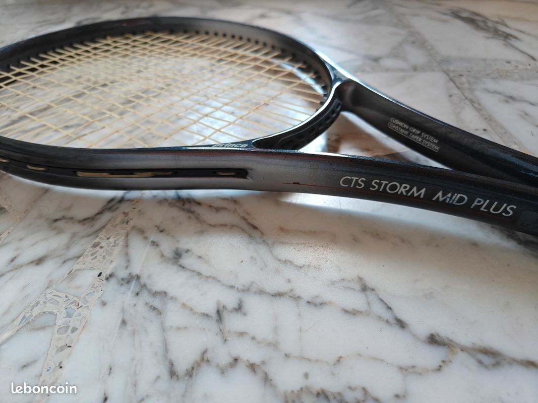 Vintage 1979 Raquette De Tennis PRINCE PRO 4⅜ Noir Avec Housse Sport Collection | eBay
