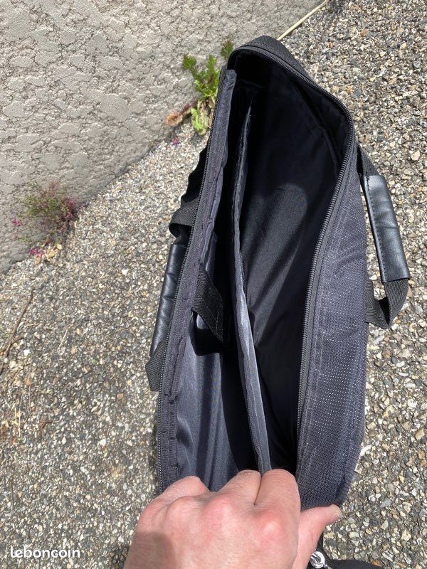 Sacoche transport ordinateur portable sac informatique Noir (image 5)