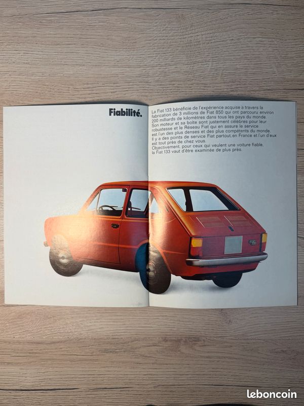 Brochure publicitaire FIAT 133 espagnole 1974 (image 4)