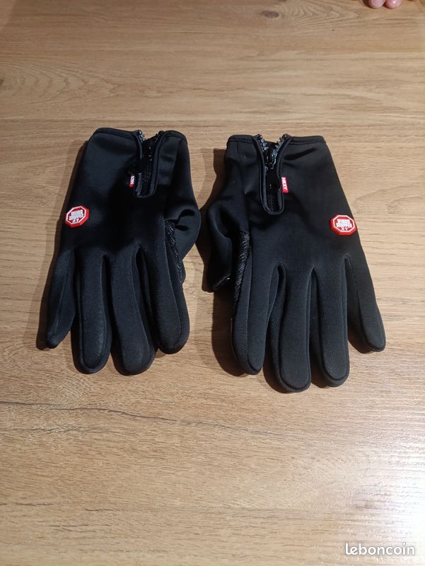 Gants Noirs Imperméables Coupe-vent Tactiles Taille L Unisexe Outdoor