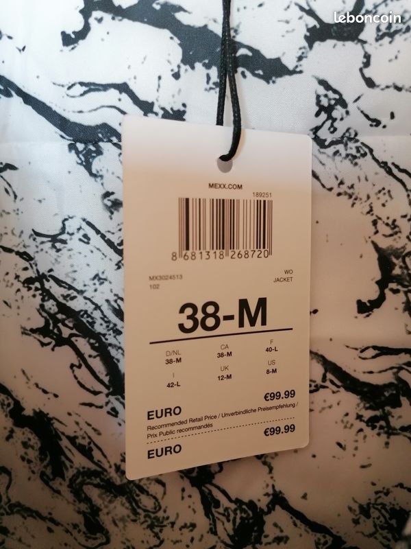 Doudoune Mexx T. 38, neuve, plume+duvet (image 8)
