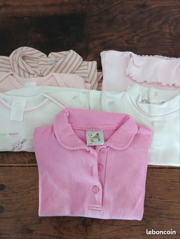 Lot de 6 vêtements bébé fille taille 12mois (image 1)