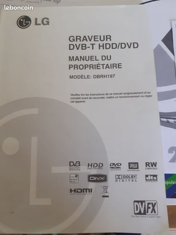 Lecteur Graveur HDD/DVD LG DBRH197 (image 5)