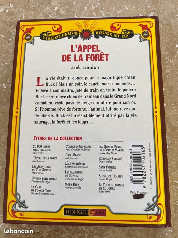 L’Appel de la forêt de Jack London, édition Bibliothèque Rouge & Or (image 2)