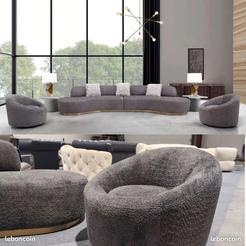 💥NEUF & EN PROMO💥Canapé REGGIA Neuf sous emballage. Canapé de 6 Places. Les Fauteuils sont en option. Ultra Chic et Confortable. En Stock immédiat livraison rapide chez vous par transporteur profess (image 2)