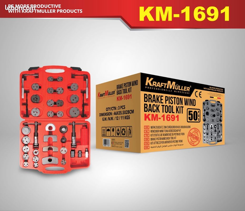 Coffret repousse piston / étrier de frein | 13 pcs. | Multimarques