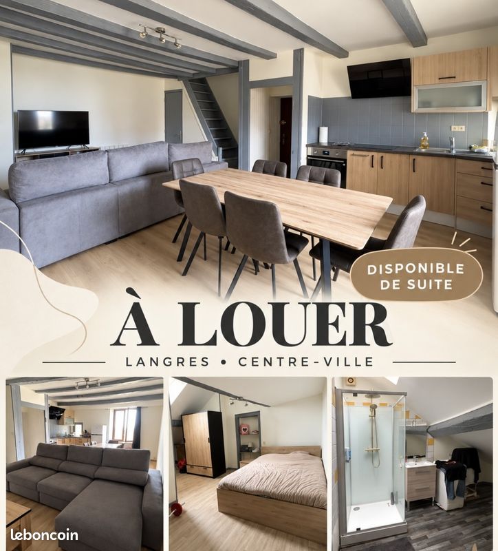 Appartement 2 pièces 45 m² · à Langres · 45 m² · 500 €/mois