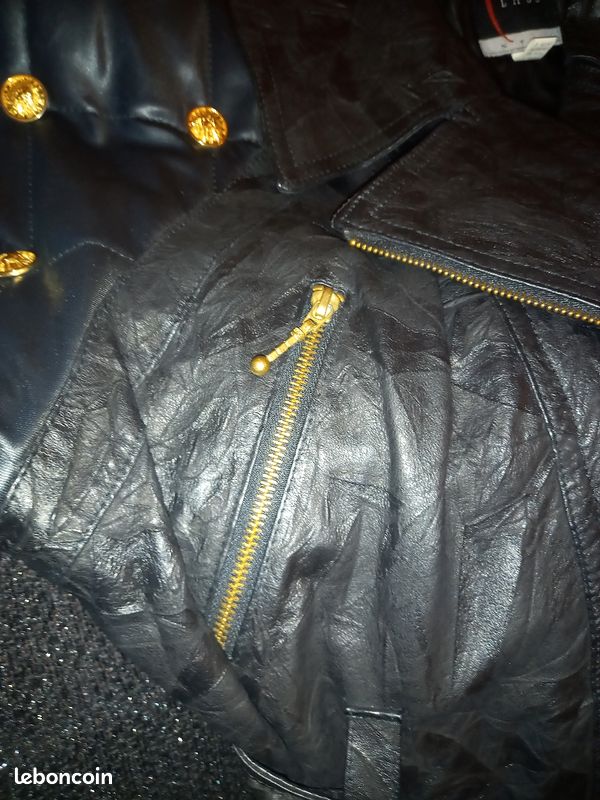 Veste en cuir femme grande taille (image 5)