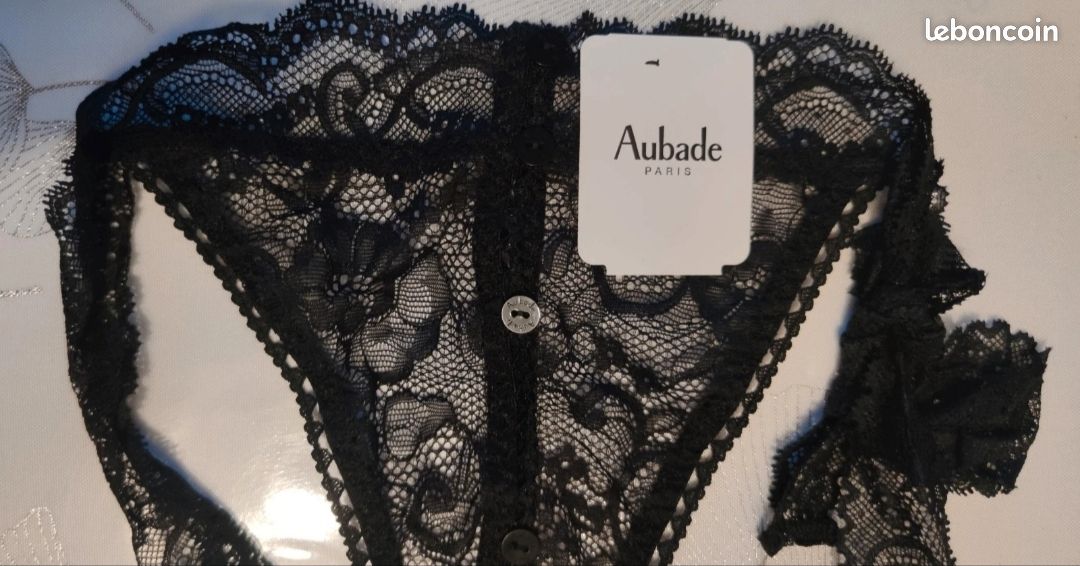 Culotte Coquine Aubade Boîte à Désir - Taille Unique - Noir - Neuf Avec étiquettes