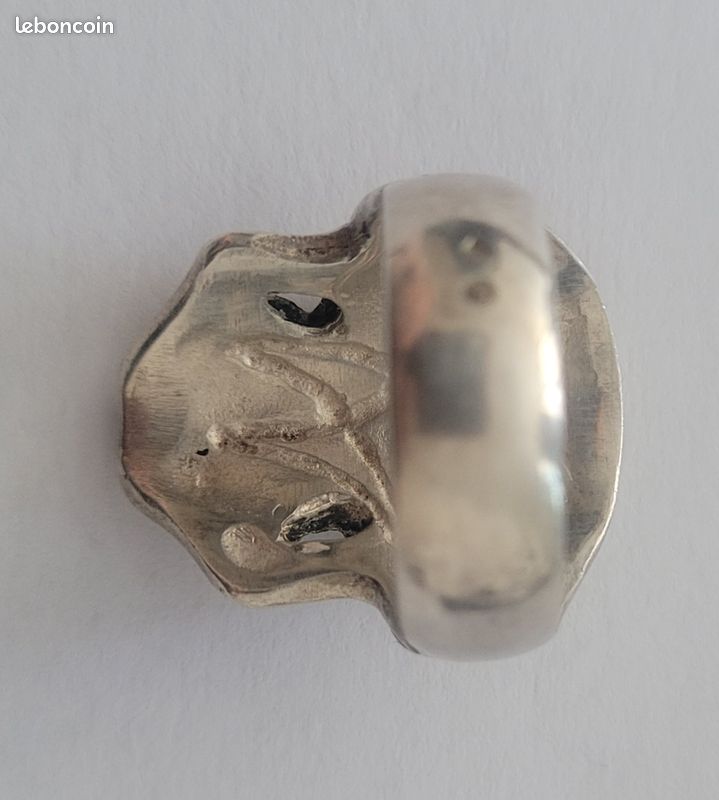 Bague argent 925,20g,tête de mort (image 5)