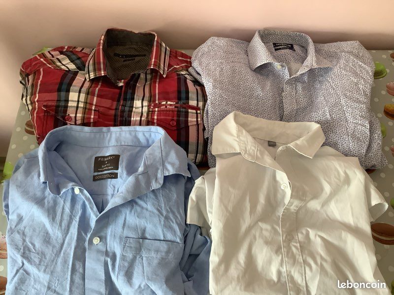 Lot chemises manches longues taille S et M Vêtements