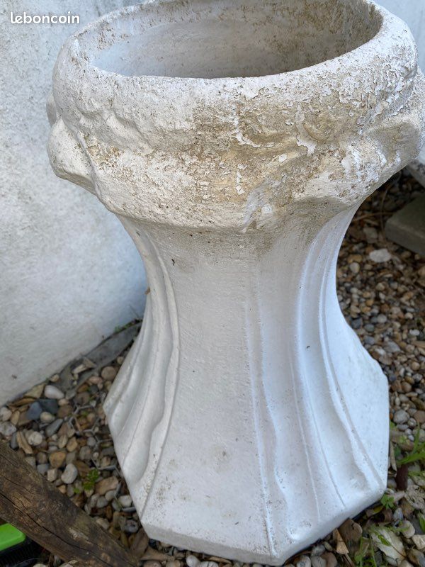 Colonne pierre reconstituée pour vasque ou table (image 3)
