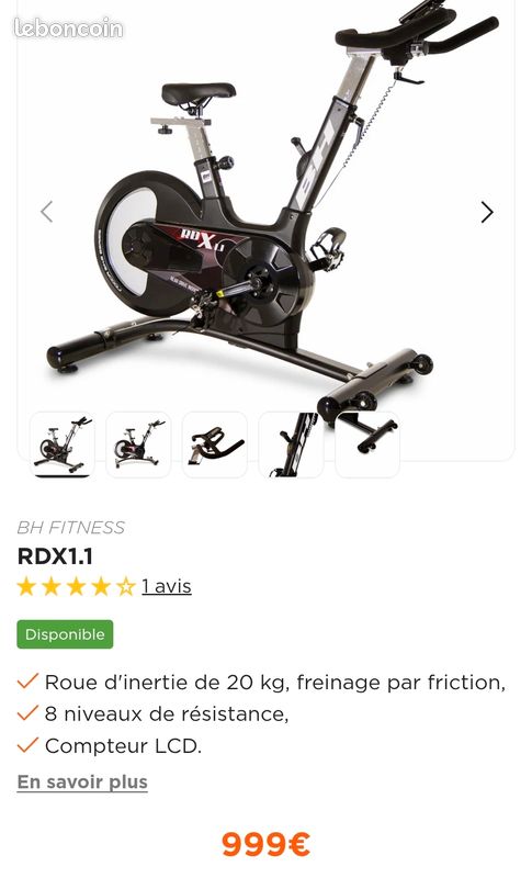 Spin Bike Rdx H9179 Velo Spinning Bicicleta Spinning Bh Rdx H9179