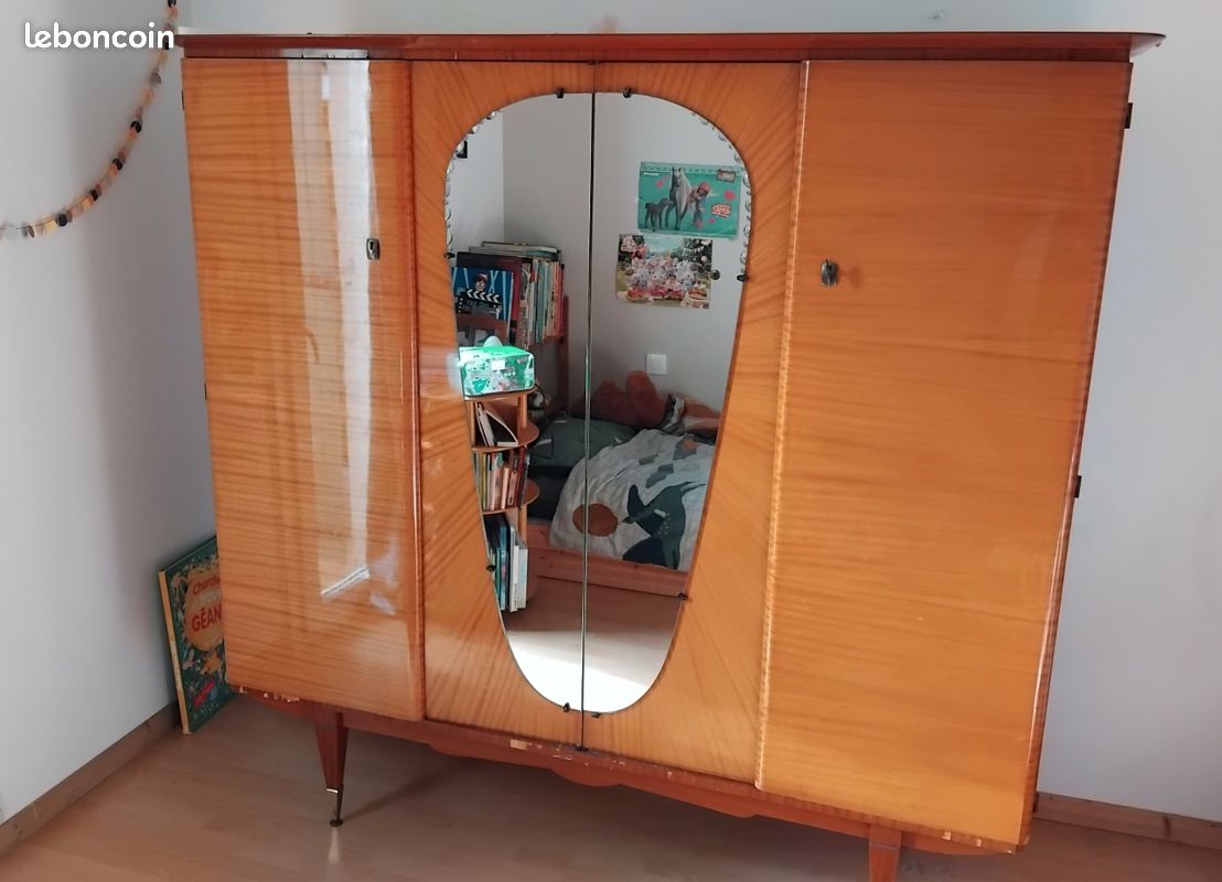 Armoire penderie vintage (image 2)