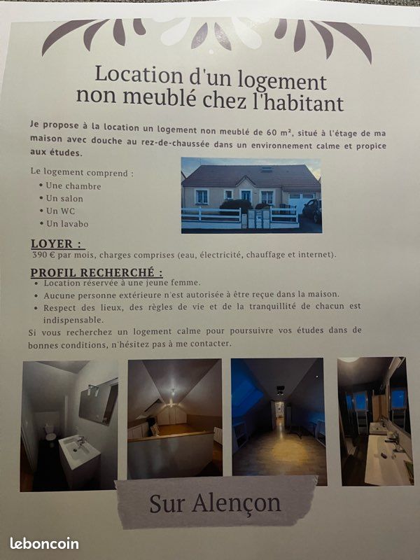 Maison 2 pièces 60 m² · à Alençon · 60 m² · 390 €