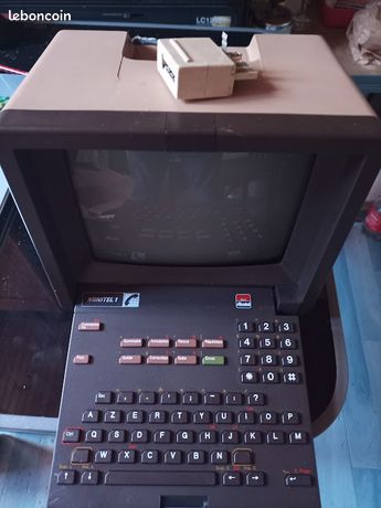 Minitel 1 Telic Alcatel + notice – objet vintage collector